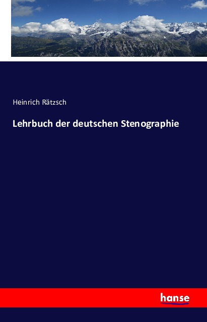 Coverbild Lehrbuch der deutschen Stenographie