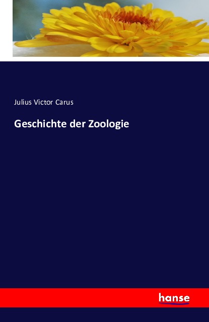 Coverbild Geschichte der Zoologie