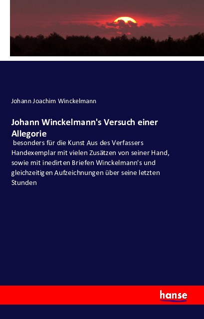 Coverbild Johann Winckelmann's Versuch einer Allegorie