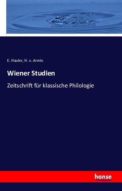 Coverbild Wiener Studien